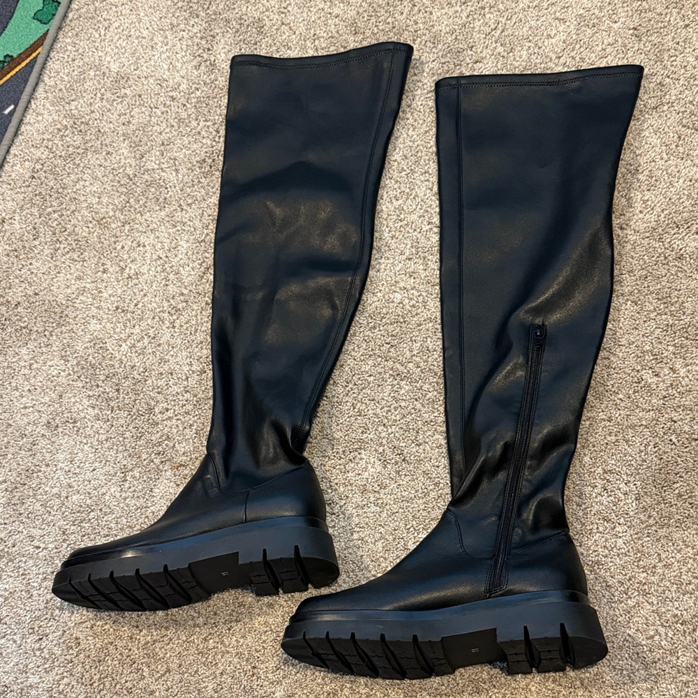 Black STEVE MADDEN Over the knee boots Practically new